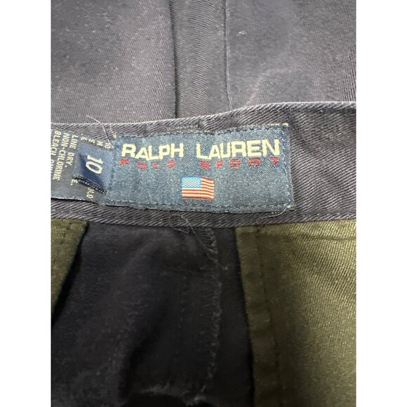 Ralph Lauren Polo Sport High Waisted Twill Shorts Size 10 - Picture 5 of 10